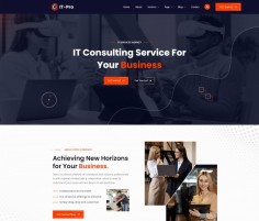 IT咨询服务公司网站模板-网页设计模板