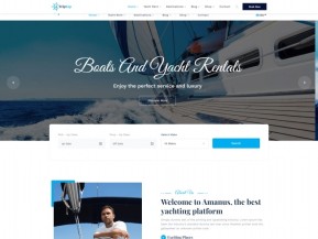 HTML5游艇租赁服务宣传网站模板