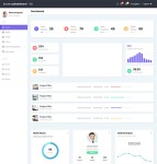 Bootstrap v4.后台管理系统模板