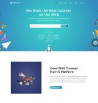 网课系统平台HTML5模板