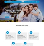 家庭保险公司HTML5模板