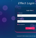 HTML5动态背景登录页面模板