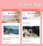 手机端旅行APP网站模板