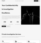 私人调查服务公司HTML5网站模板