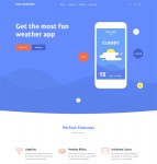天气应用官网引导页模板