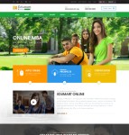 绿色培训机构网站HTML5模板