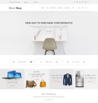HTML5扁平化电商网站模板