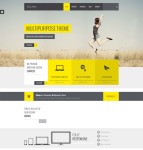 黄色公司响应式html5模板