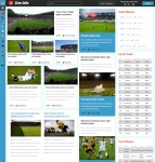 足球赛事直播HTML5网站模板