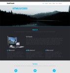 黑色风格建站公司HTML5模板