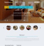 家庭室内装潢HTML5模板