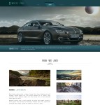 墨绿色汽车企业HTML5模板