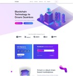 HTML5区块链技术服务公司网站模板
