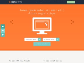 云托管HTML5橙色模板
