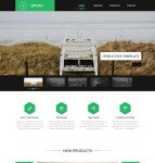 绿色超炫CSS3网站模板