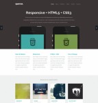 HTML5响应式模版Sparrow