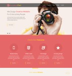 html5单页摄影网站模板