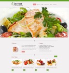 绿色美食Html5网站模板
