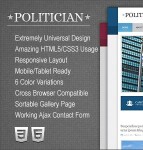 政治响应HTML5模板