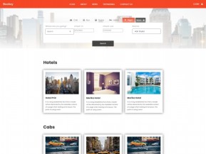 旅行酒店预定汽车出租服务网站模板