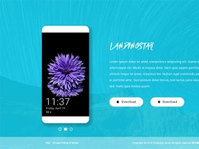 手机App应用下载展示页模板
