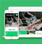 绿色响应式企业管理顾问公司网站html5模板