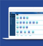 蓝色大气车辆监控系统后台管理网站模板