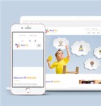 可爱小清新少儿英语外教网站HTML5模板