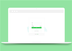 绿色高端大气网站登录注册界面模板