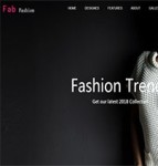 多用途fab-fashion现代设计单页响应网站模板