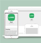 简约风APP应用网站HTML5网站模板
