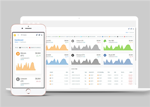 多用途金融虚拟货币交易管理后台页面模板