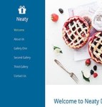 Neaty精美大气草莓蛋糕店宣传web网站模板