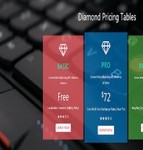 Diamond三色砖石价格表单页响应式网站模板