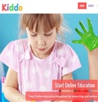 kiddo学校机构简洁现代设计响应式网站模板