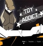 toy addict精美卡通图案双列博客布局网站模板