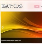 beauty class小指渐变bokeh背景设计双列网站模板