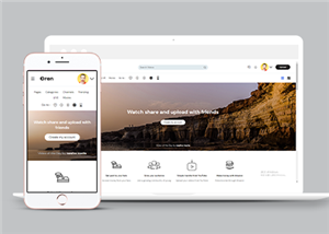 响应式网络视频分享平台网站静态模板