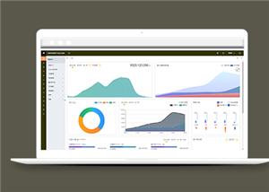 精品图形数据统计商品管理系统网站模板