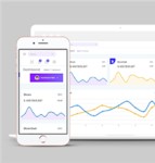 宽屏大气金融图表统计后台网站模板