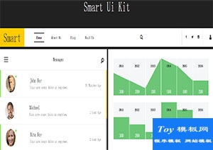 Smart Ui Kit智能现代UI套件数据分析网站模板