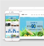 中文绿色有机蔬菜农业通用html5模板下载