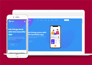 动态响应式手机app应用软件官网模板