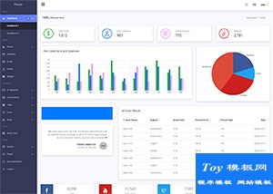 Focus Admin后台UI系统商务模板