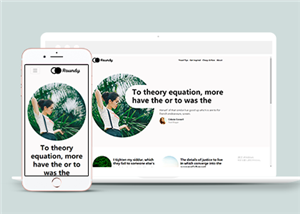 简洁自适应自媒体个人博客网站静态模板