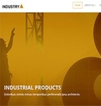 industry干净高端多用途公司企业响应式网站模板