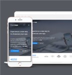 自适应手机应用app宣传展示下载页网站模板