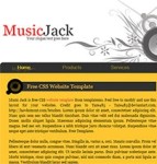 music jack固定宽度布局音乐网站模板