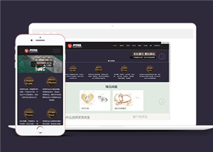 金银首饰珠宝类网站前端CMS模板下载