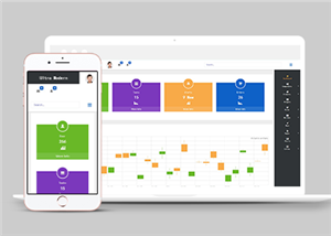 精品响应式仪表盘后台管理面板网站模板